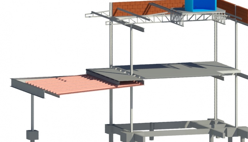 Projeto de Estrutura Metálica Salto - Estrutural Reforço com Estrutura Metálica