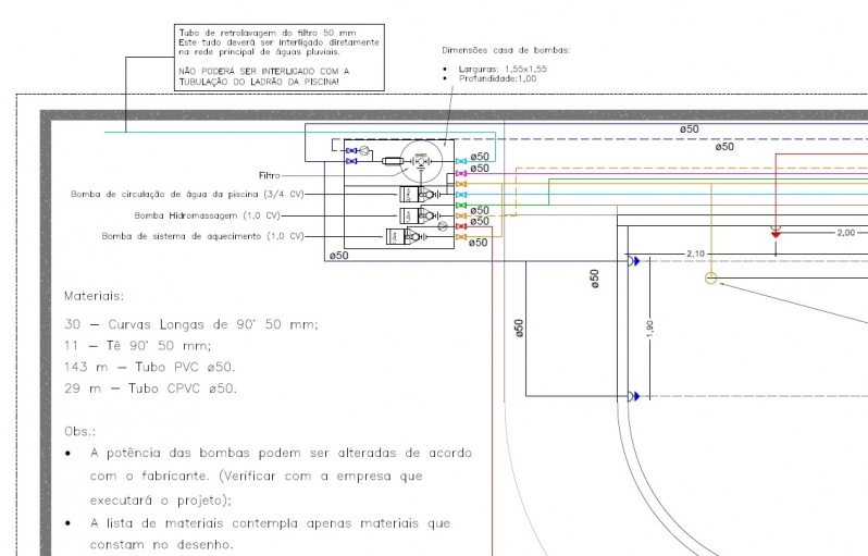 Projeto Hidráulica de Piscina Porto Feliz - Projeto de Hidráulica Predial