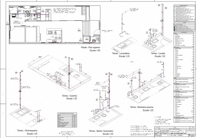 Projetos Hidráulico água Fria Alphaville - Projeto Hidráulica Residencial