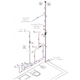projeto hidráulico para banheiro preço Alphaville